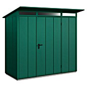 EcoStar Gerätehaus Elegant Typ 1 (Außenmaß inkl. Dachüberstand (B x T): 247,9 x 153 cm, Moosgrün, Einzeltür) | BAUHAUS