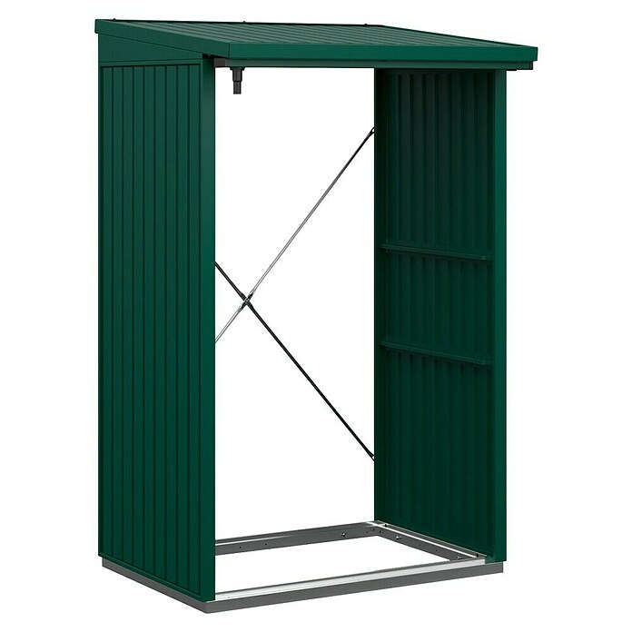 EcoStar Kaminholzregal Trend-V Typ 1 (Metall, Moosgrün) | BAUHAUS