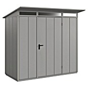 EcoStar Gerätehaus Elegant Typ 1 (Außenmaß inkl. Dachüberstand (B x T): 247,9 x 153 cm, Grau, Einzeltür) | BAUHAUS