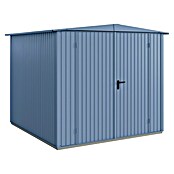 EcoStar Gerätehaus Trend-S Typ 2 (Außenbreite inkl. Dachüberstand: 258,8 cm, Außentiefe inkl. Dachüberstand: 247,7 cm, Taubenblau, Doppeltür) | BAUHAUS