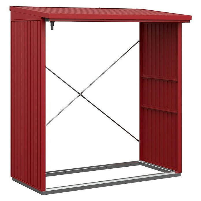 EcoStar Kaminholzregal Trend-V Typ 2 (Metall, Purpurrot) | BAUHAUS