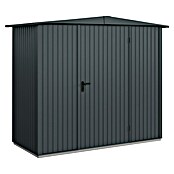 EcoStar Gerätehaus Trend-S Typ 1 (Außenbreite inkl. Dachüberstand: 258,8 cm, Außentiefe inkl. Dachüberstand: 121,3 cm, Anthrazitgrau, Einzeltür) | BAUHAUS