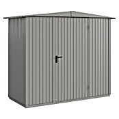 EcoStar Gerätehaus Trend-S Typ 1 (Außenbreite inkl. Dachüberstand: 258,8 cm, Außentiefe inkl. Dachüberstand: 121,3 cm, Grau, Einzeltür) | BAUHAUS