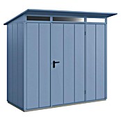 EcoStar Gerätehaus Elegant Typ 1 (Außenmaß inkl. Dachüberstand (B x T): 247,9 x 153 cm, Taubenblau, Einzeltür) | BAUHAUS