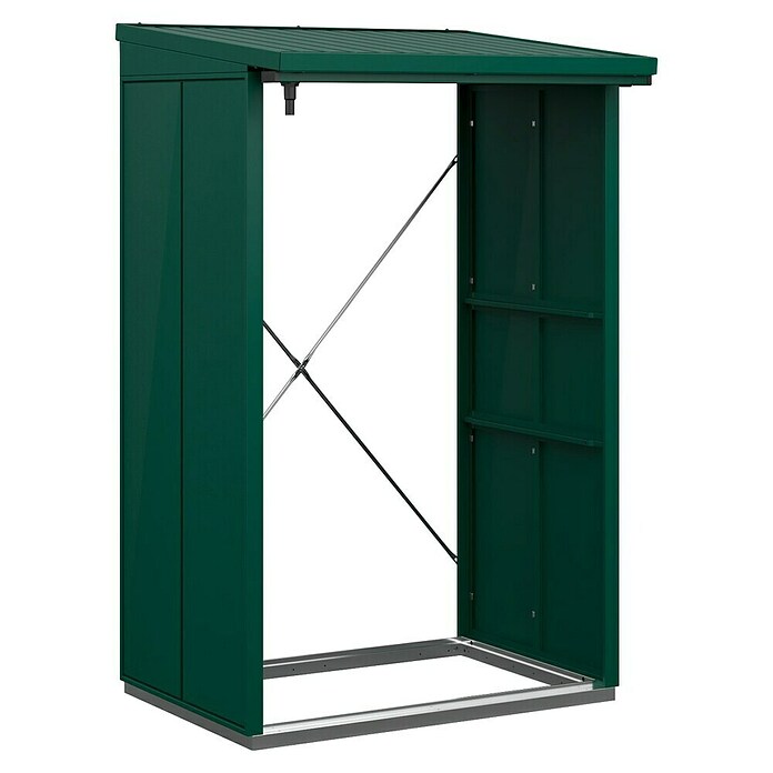 EcoStar Kaminholzregal Elegant-V Typ 1 (Metall, Moosgrün) | BAUHAUS