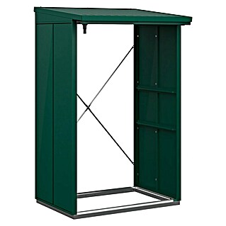 EcoStar Kaminholzregal Elegant-V Typ 1 (Metall, Moosgrün)