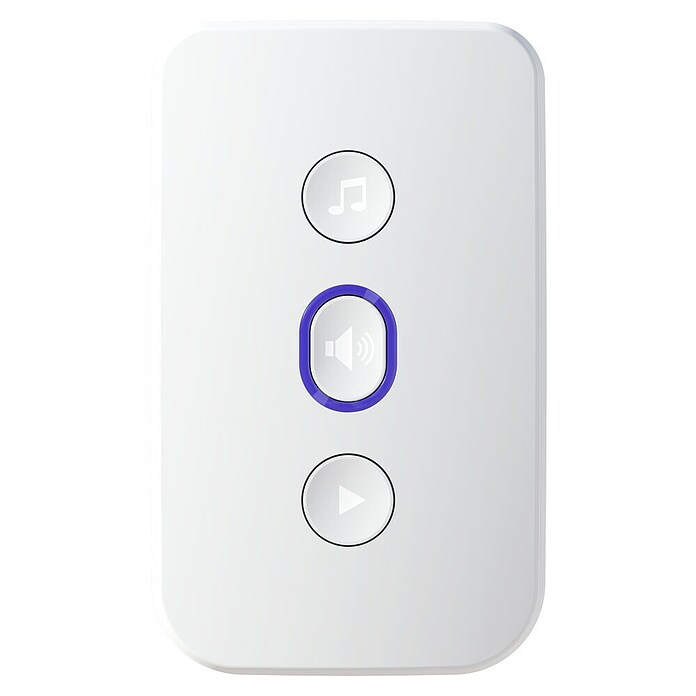 Calex Deurbel met camera - Smart videodeurbel (Wit, 2.560 x 1.440 pixels, 11,4 x 4,4 x 3,1 cm) | BAUHAUS