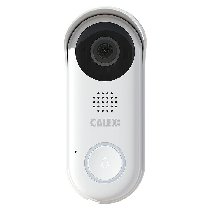 Calex Deurbel met camera - Smart videodeurbel (Wit, 2.560 x 1.440 pixels, 11,4 x 4,4 x 3,1 cm) | BAUHAUS
