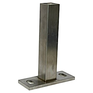 H+S Zauntechnik Halterung Dübelplatte Niro (Passend für: Säulen Oktavia UNI und ULI, Stahl)