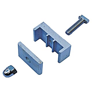H+S Zauntechnik Befestigungsklemme (Passend für: Säulensystem UNI und ULI, Aluminium, 3 Stk.)