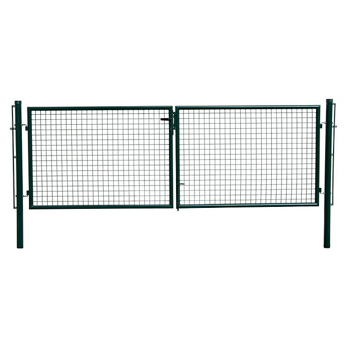 H+S Zauntechnik Gartentor Elite (B x H: 3,06 x 1 m, Grün, Stahl) | BAUHAUS