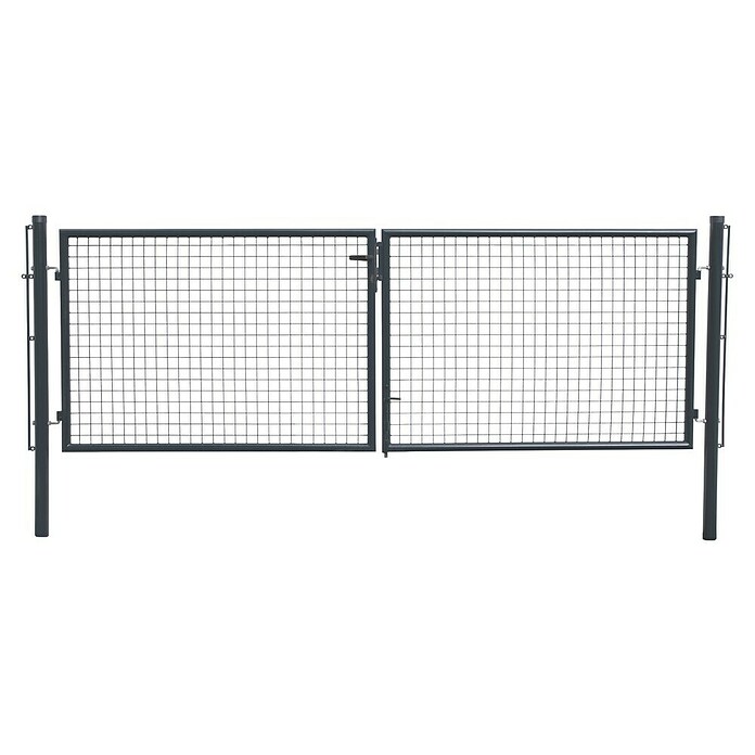 H+S Zauntechnik Gartentor Elite (B x H: 3,06 x 1,25 m, Anthrazit, Stahl) | BAUHAUS