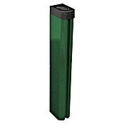 H+S Zauntechnik Zaunpfosten Uli 6040 GL 2,50 Grün (L x B x H: 4,2 x 6,2 x 250 cm, Farbe: Moosgrün, Aluminium) | BAUHAUS