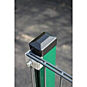 H+S Zauntechnik Zaunpfosten Uli 6040 GL 2,50 Grün (L x B x H: 4,2 x 6,2 x 250 cm, Farbe: Moosgrün, Aluminium) | BAUHAUS