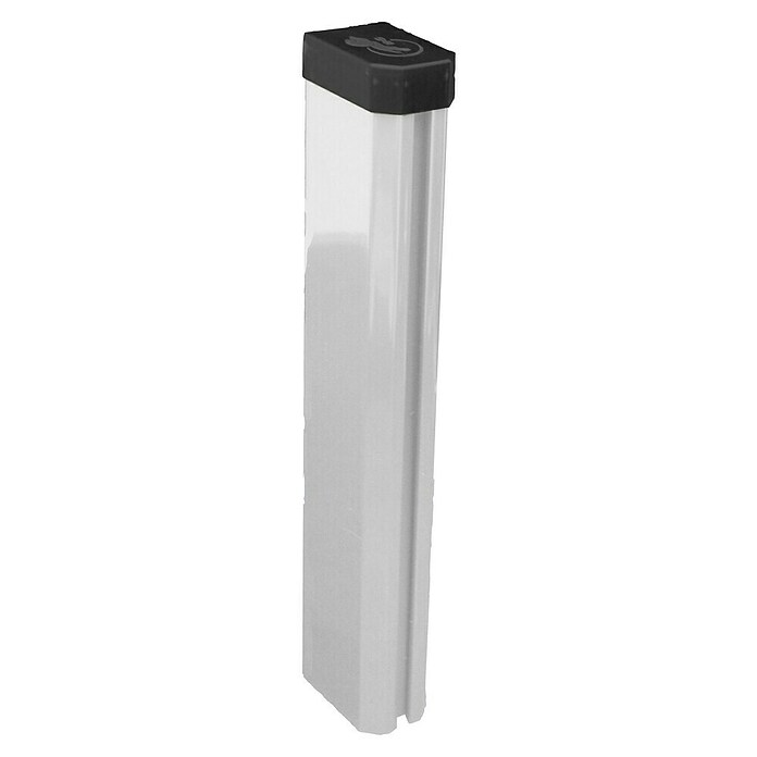 H+S Zauntechnik Zaunpfosten Uli (Länge: 230 cm, Aluminium, Natur) | BAUHAUS