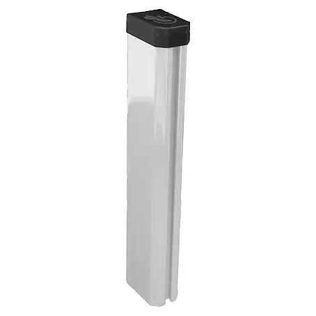 H+S Zauntechnik Zaunpfosten Uli 6040 GL 2,50 Alu Natur