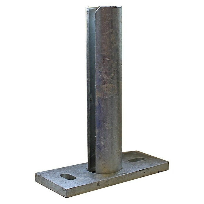 H+S Zauntechnik Standfuß für Zwischensäule Oktavia 2000 (Grau, Stahl) | BAUHAUS