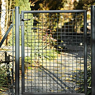 H+S Zauntechnik Gartentor Elite (B x H: 1,06 x 1,25 m, Anthrazit, Stahl)