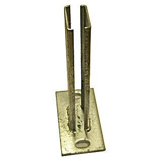 H+S Zauntechnik Halterung Dübelplatte (Passend für: Säulen ULI, 15 x 8 x 7 cm, Stahl)