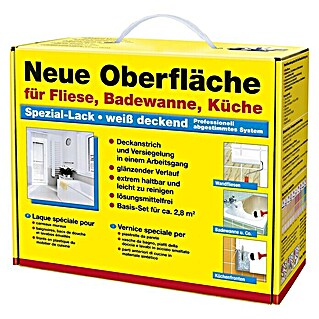 Decotric Speziallack-Set für Fliese, Badewanne, Küche (7 -tlg.)