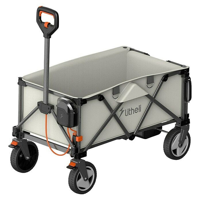 Litheli Bollerwagen 450 W W1 Pro EHW030005 (L x B x H: 102 x 55 x 60 cm, 4 Ah, Belastbarkeit: 60 kg) | BAUHAUS