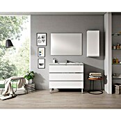 Mueble de lavabo Andrea (L x An x Al: 45 x 100 x 69 cm, Blanco, Brillante)