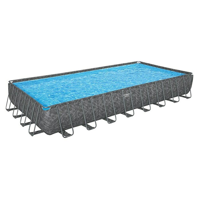 Bestway Bazen sa čeličnim okvirom APX 365  (Siva, 30.045 l, 956 x 488 x 132 cm) | BAUHAUS