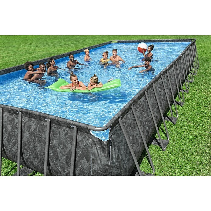 Bestway Montažni bazen APX 365 s črpalko  (Siva, 30.045 l, 956 x 488 x 132 cm) | Bazeni z okvirjem | Montažni bazeni | Vrtni bazeni | Bazeni | Vrt in prosti čas | Izdelki | BAUHAUS