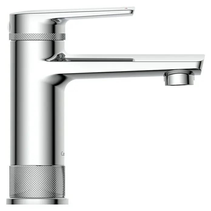 Camargue Waschtischarmatur - Ausladung Armatur: 155 mm, Chrom, Glänzend - Elegante Chromarmatur mit geriffelten Akzenten. Das Design vereint moderne Ästhetik mit praktischer Funktionalität für jedes Badezimmer.
