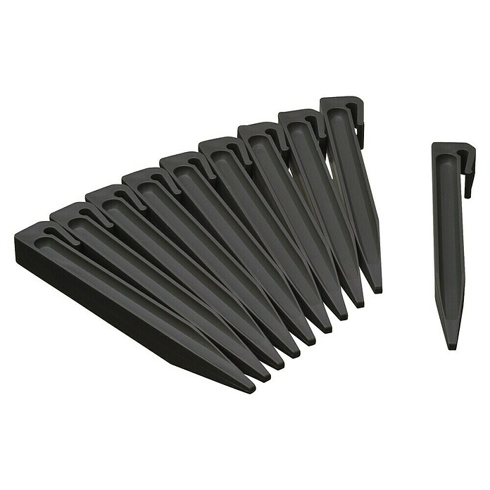 Nature Grondpen Set (Kunststof, Zwart, 10 st.) | BAUHAUS