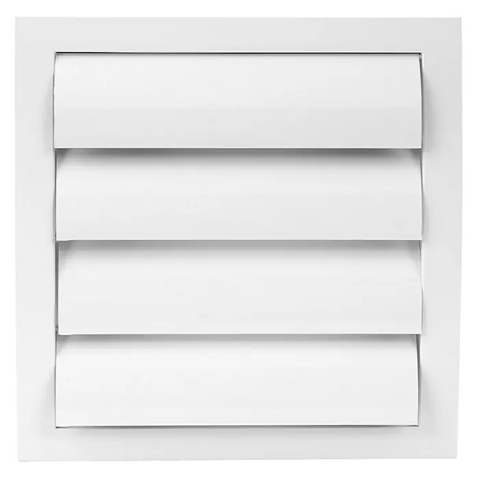 Odem Reja de ventilación con lámina - 19 x 19 cm, Plástico (ABS) - Imagen de una rejilla de ventilación blanca.