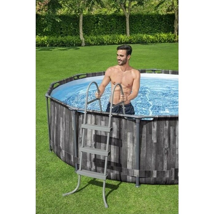 Bestway Bazen sa čeličnim okvirom Steel Pro MAX  (Ø x V: 427 x 107 cm, Smeđa, 13.030 l) | BAUHAUS