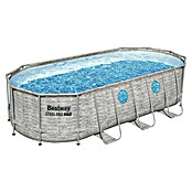 Bestway Bazen sa čeličnim okvirom Power Steel Swim Vista  (Siva, 13.430 l) | BAUHAUS