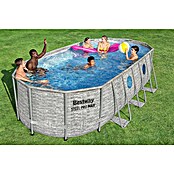 Bestway Bazen sa čeličnim okvirom Power Steel Swim Vista  (Siva, 13.430 l) | BAUHAUS