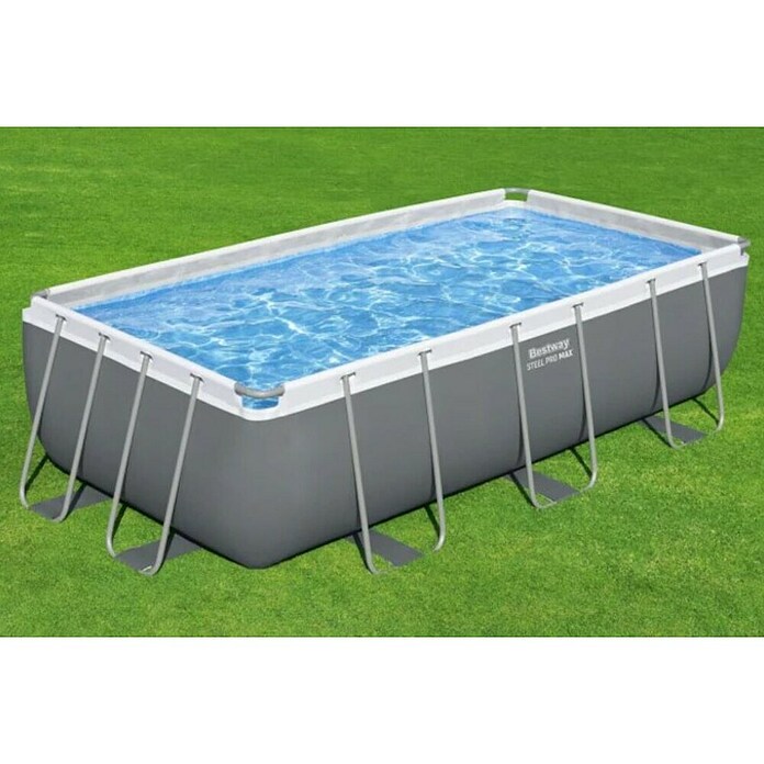 Bestway Montažni bazen Steel Pro MAX  (Siva, 6.478 l) | Bazeni z okvirjem | Montažni bazeni | Vrtni bazeni | Bazeni | Vrt in prosti čas | Izdelki | BAUHAUS