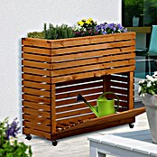 Dobar Hochbeet Rolla GR. XL (L x B x H: 78 x 32,5 x 92 cm, 75 l, Holz, Braun) | BAUHAUS