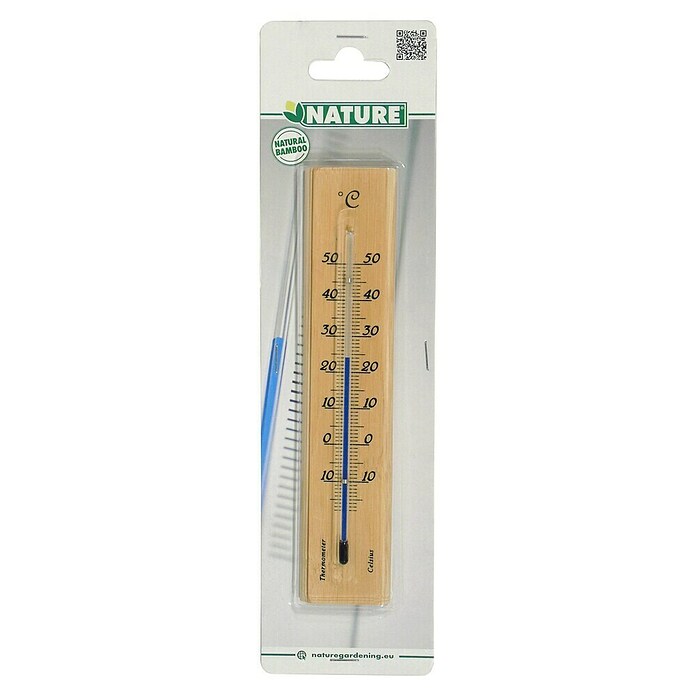 Nature Thermometer (l x b x h: 1 x 4 x 19 cm, Bruin) | BAUHAUS