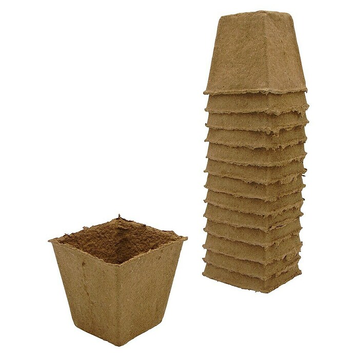 Nature Kweekpot (Hout, Bruin, l x b x h: 8 x 8 x 8 cm) | BAUHAUS