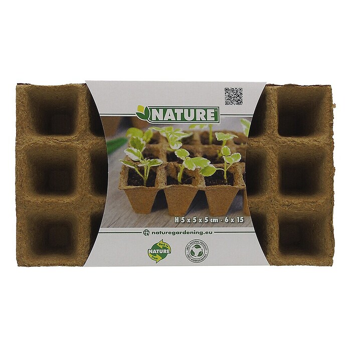 Nature Kweekpot (Hout, Bruin, l x b x h: 5 x 5 x 5 cm) | BAUHAUS