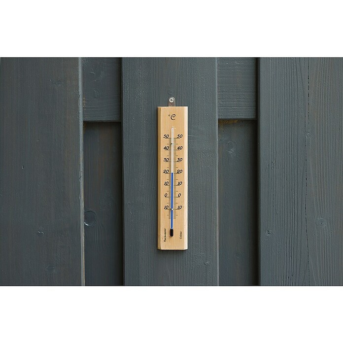 Nature Thermometer (l x b x h: 1 x 4 x 19 cm, Bruin) | BAUHAUS