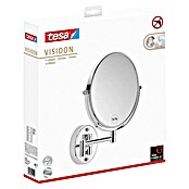 Tesa Kozmetično ogledalo Visioon  (Š x V: 480 x 308 mm, Premer: 236 mm, Okrogle oblike, Srebrna) | 3752 - Rasier und Kosmetikspiegel | DADG - Spiegel | DAD - Badausstattung | DA - Badausstattung/Bäderwelt | D - Sanitär | BAUHAUS