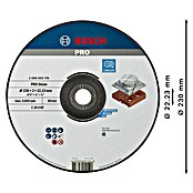 Bosch Professional Trennscheibe Standard for Stone (Durchmesser Scheibe: 230 mm, Stärke Scheibe: 3 mm, Gekröpft) | BAUHAUS