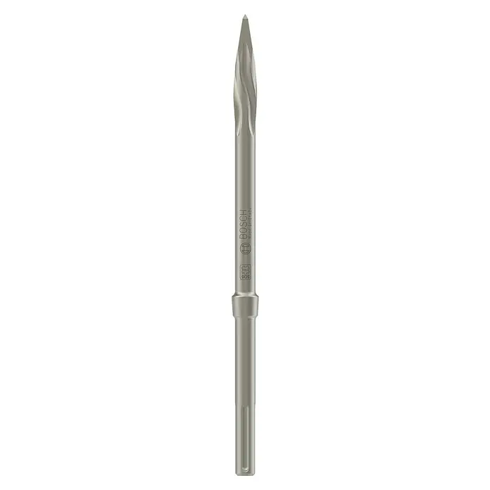 Bosch Spitzmeißel R-Tec Speed - Länge: 400 mm, SDS Max - Nahaufnahme eines Bosch Glasbohrers, ideal für präzise Bohrungen in Glas und Fliesen, mit spiralförmigem Design für effiziente Materialabtragung.
