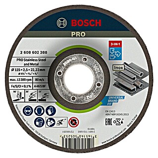 Bosch Professional Trennscheibe A 46 S BF (Durchmesser Scheibe: 115 mm, Stärke Scheibe: 2,5 mm)