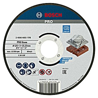 Bosch Professional Trennscheibe Expert for Stone (Durchmesser Scheibe: 125 mm, Geeignet für: Stein)