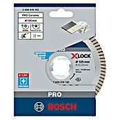Bosch Professional X-Lock Disco de corte de diamante X-Lock Best for Ceramic (125 mm, Apto para: Cerámica)
