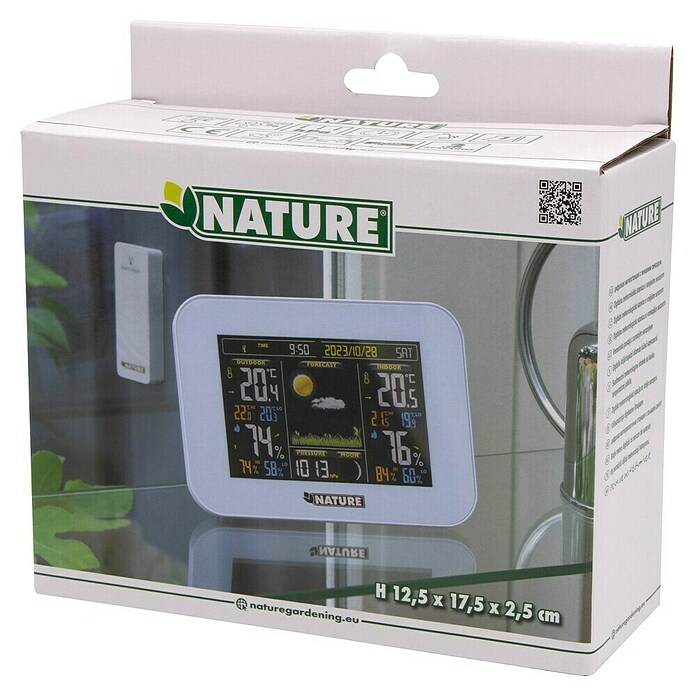 Nature Draadloos weerstation Digi 2 (Werkt op batterijen, 2,5 x 17,5 x 12,5 cm) | BAUHAUS