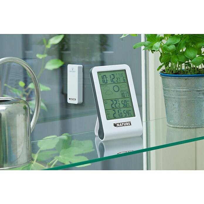 Nature Draadloos weerstation Digi 3 (Wit, 3 x 8,5 x 14 cm) | BAUHAUS