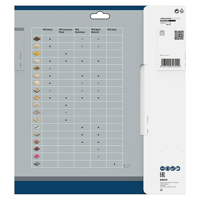 Bosch Disco de sierra (Diámetro: 254 mm, Orificio: 30 mm, Número de dientes: 60 dientes)
