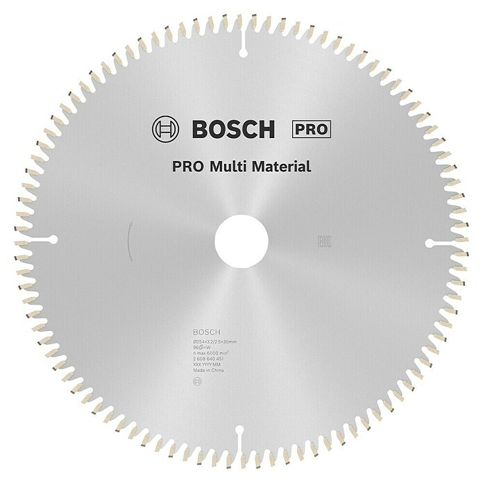 Bosch Disco de sierra (Diámetro: 254 mm, Orificio: 30 mm, Número de dientes: 96 dientes)